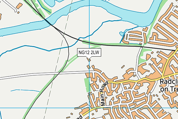 NG12 2LW map - OS VectorMap District (Ordnance Survey)