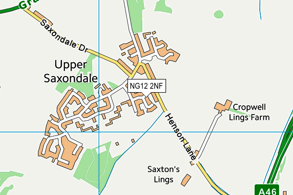Map of SAXONDALE BUSINESS SERVICES LIMITED at district scale