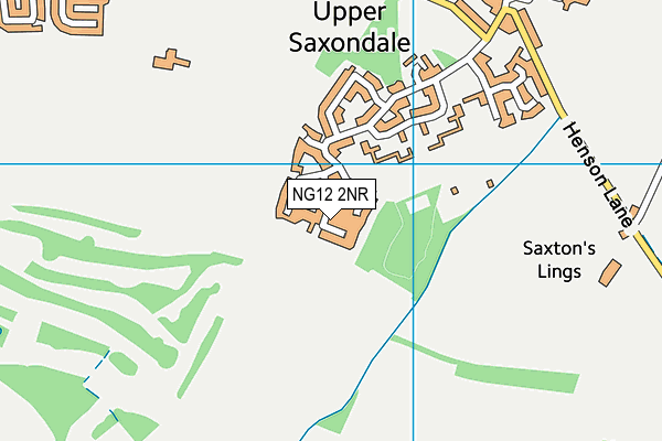 NG12 2NR map - OS VectorMap District (Ordnance Survey)