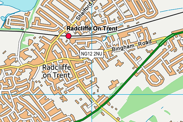 NG12 2NU map - OS VectorMap District (Ordnance Survey)