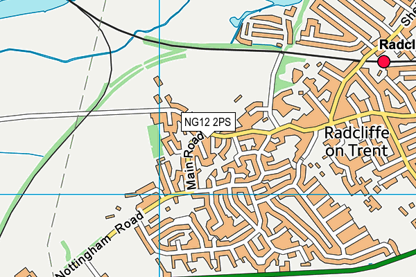 NG12 2PS map - OS VectorMap District (Ordnance Survey)