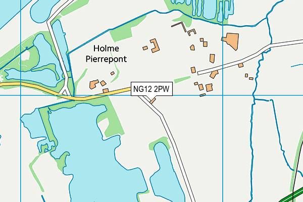 NG12 2PW map - OS VectorMap District (Ordnance Survey)