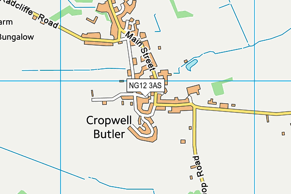 NG12 3AS map - OS VectorMap District (Ordnance Survey)