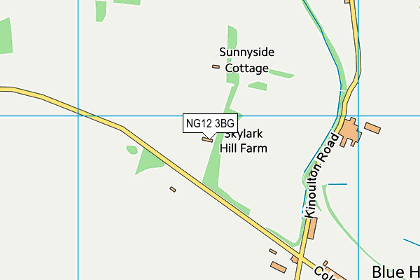 NG12 3BG map - OS VectorMap District (Ordnance Survey)