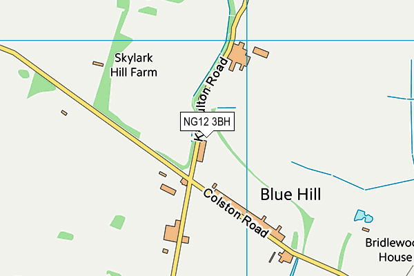 NG12 3BH map - OS VectorMap District (Ordnance Survey)