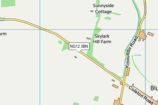 NG12 3BN map - OS VectorMap District (Ordnance Survey)