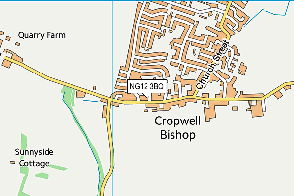 Map of CROPWELL BISHOP FINE FOODS LIMITED at district scale