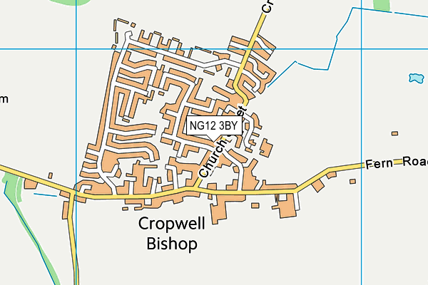 NG12 3BY map - OS VectorMap District (Ordnance Survey)