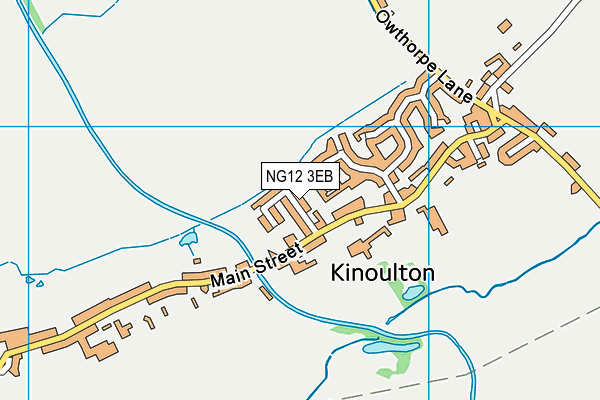 NG12 3EB map - OS VectorMap District (Ordnance Survey)