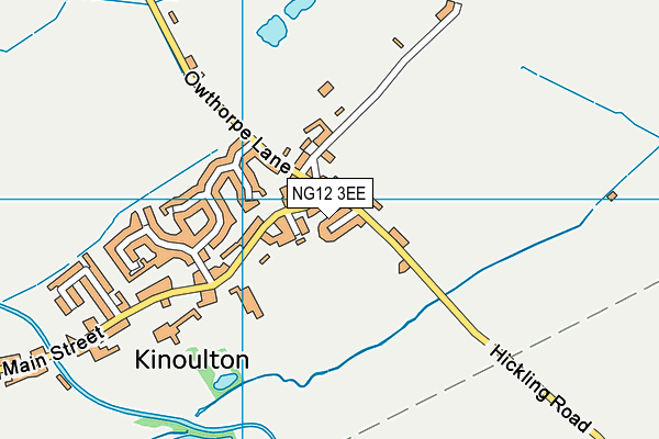 NG12 3EE map - OS VectorMap District (Ordnance Survey)