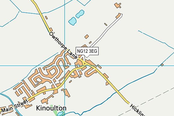 NG12 3EG map - OS VectorMap District (Ordnance Survey)