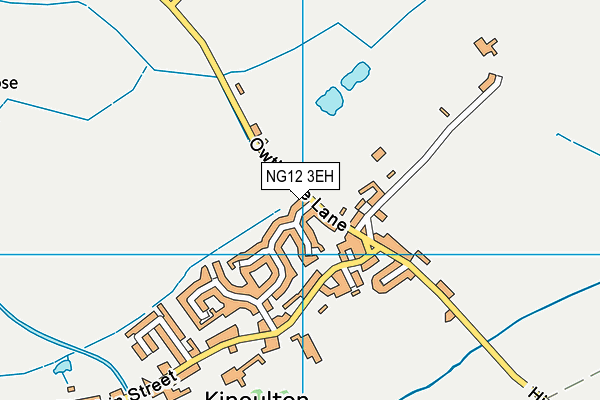 NG12 3EH map - OS VectorMap District (Ordnance Survey)