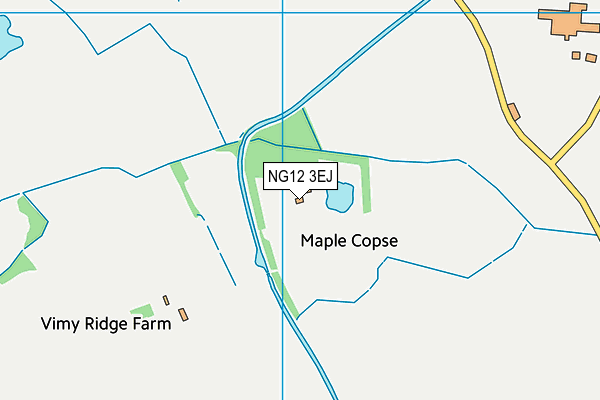 NG12 3EJ map - OS VectorMap District (Ordnance Survey)