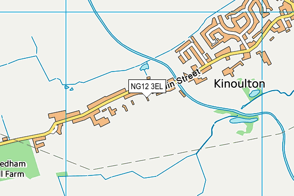 Kinoulton Primary School map (NG12 3EL) - OS VectorMap District (Ordnance Survey)