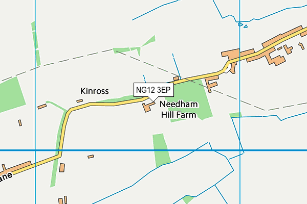 NG12 3EP map - OS VectorMap District (Ordnance Survey)