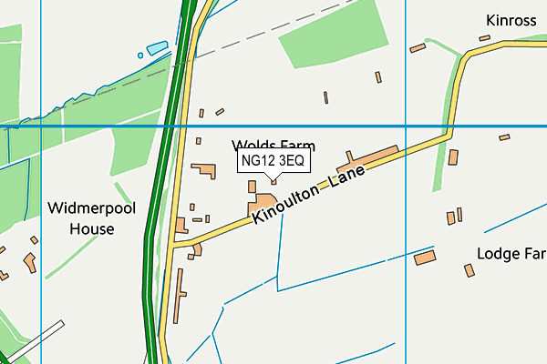 NG12 3EQ map - OS VectorMap District (Ordnance Survey)