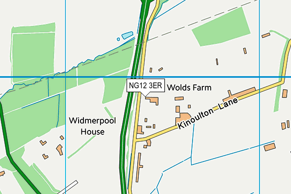 NG12 3ER map - OS VectorMap District (Ordnance Survey)