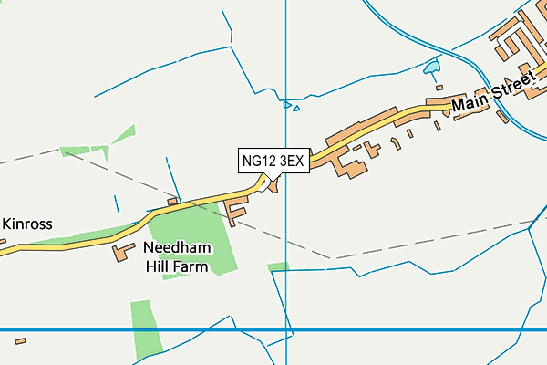 NG12 3EX map - OS VectorMap District (Ordnance Survey)
