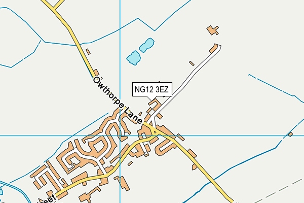NG12 3EZ map - OS VectorMap District (Ordnance Survey)