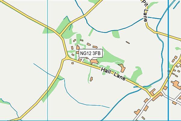 Colston Bassett Cricket Club map (NG12 3FB) - OS VectorMap District (Ordnance Survey)