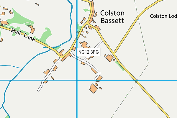 NG12 3FG map - OS VectorMap District (Ordnance Survey)