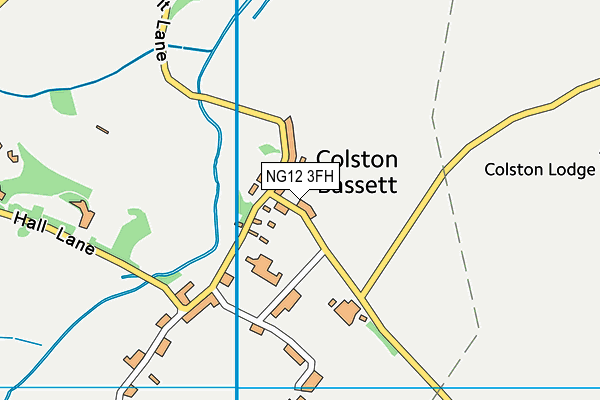 NG12 3FH map - OS VectorMap District (Ordnance Survey)