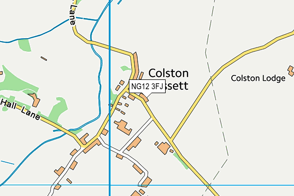 NG12 3FJ map - OS VectorMap District (Ordnance Survey)