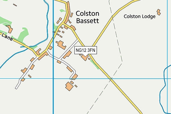 NG12 3FN map - OS VectorMap District (Ordnance Survey)