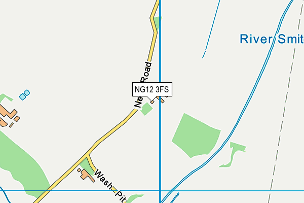 NG12 3FS map - OS VectorMap District (Ordnance Survey)