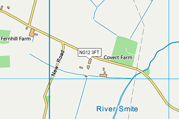 NG12 3FT map - OS VectorMap District (Ordnance Survey)