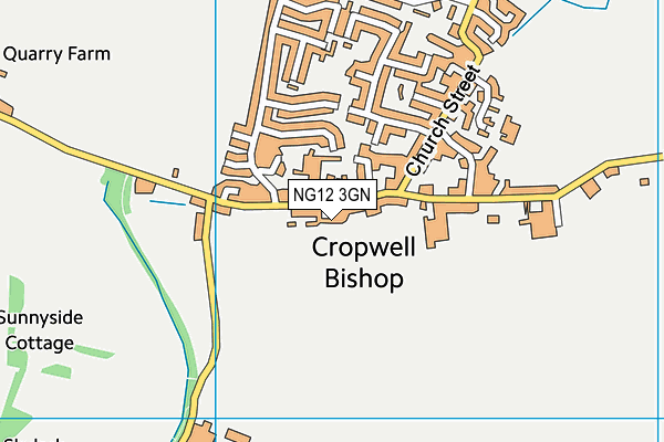 NG12 3GN map - OS VectorMap District (Ordnance Survey)