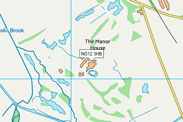 NG12 3HB map - OS VectorMap District (Ordnance Survey)