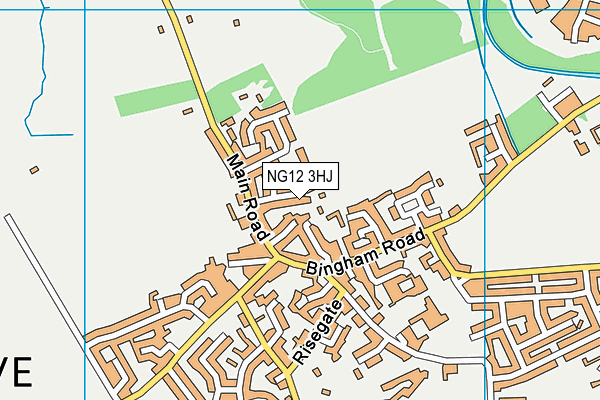 NG12 3HJ map - OS VectorMap District (Ordnance Survey)