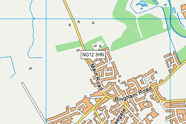 NG12 3HN map - OS VectorMap District (Ordnance Survey)