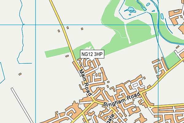 NG12 3HP map - OS VectorMap District (Ordnance Survey)