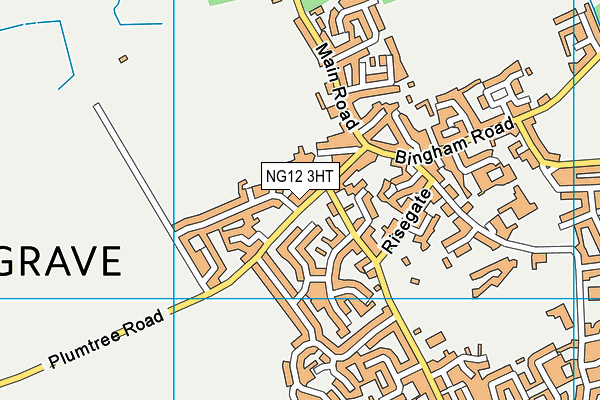 NG12 3HT map - OS VectorMap District (Ordnance Survey)