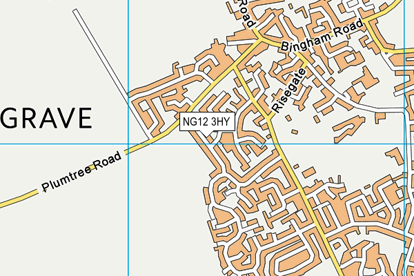 NG12 3HY map - OS VectorMap District (Ordnance Survey)