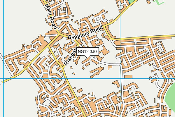 Cotgrave Candleby Lane School map (NG12 3JG) - OS VectorMap District (Ordnance Survey)
