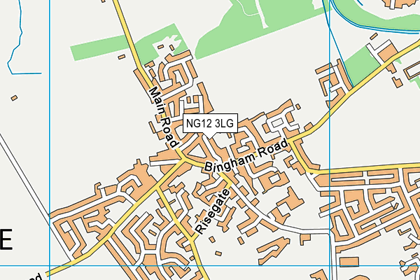 NG12 3LG map - OS VectorMap District (Ordnance Survey)