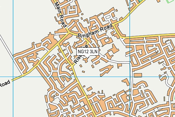 NG12 3LN map - OS VectorMap District (Ordnance Survey)