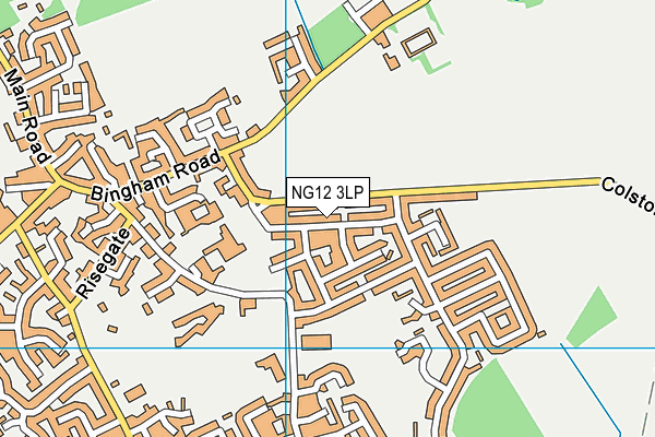 NG12 3LP map - OS VectorMap District (Ordnance Survey)
