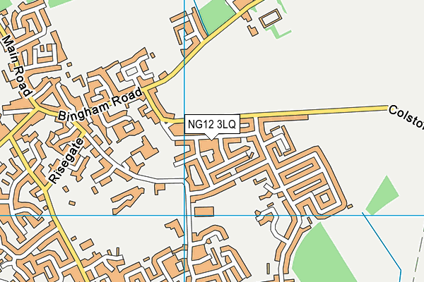 NG12 3LQ map - OS VectorMap District (Ordnance Survey)