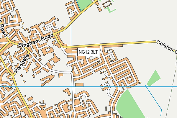 NG12 3LT map - OS VectorMap District (Ordnance Survey)