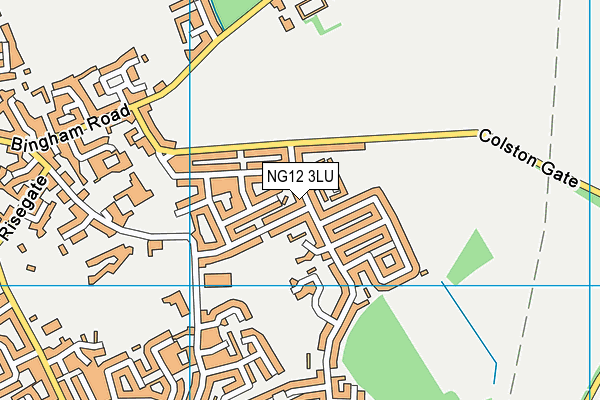 NG12 3LU map - OS VectorMap District (Ordnance Survey)