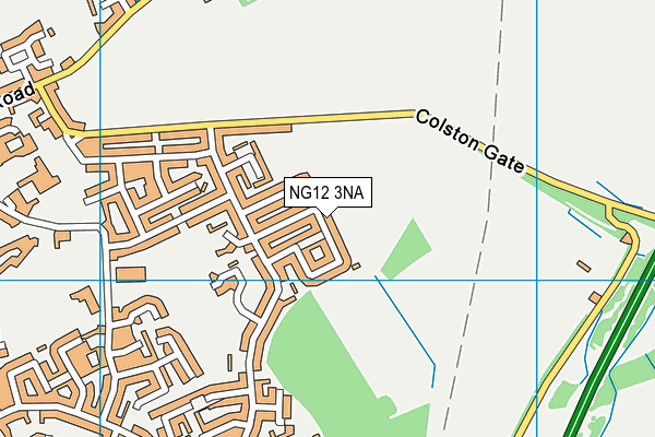 NG12 3NA map - OS VectorMap District (Ordnance Survey)