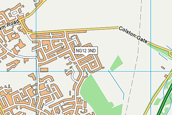 NG12 3ND map - OS VectorMap District (Ordnance Survey)