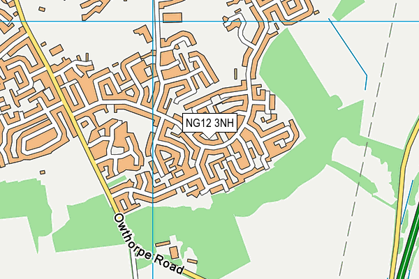 NG12 3NH map - OS VectorMap District (Ordnance Survey)