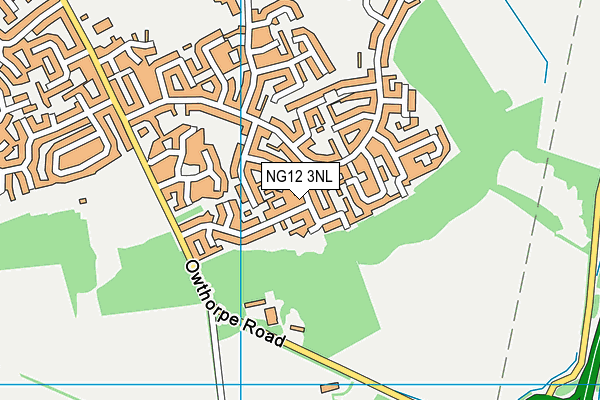 NG12 3NL map - OS VectorMap District (Ordnance Survey)