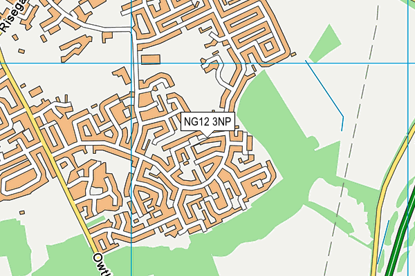 NG12 3NP map - OS VectorMap District (Ordnance Survey)