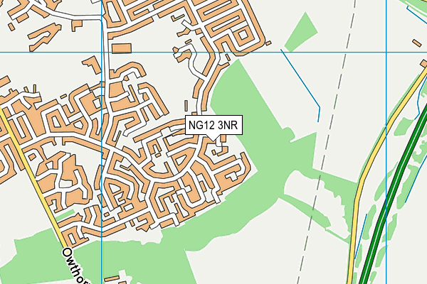 NG12 3NR map - OS VectorMap District (Ordnance Survey)